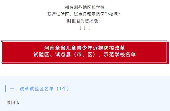 河南省護(hù)眼教室燈光改造試驗(yàn)區(qū)學(xué)校名單